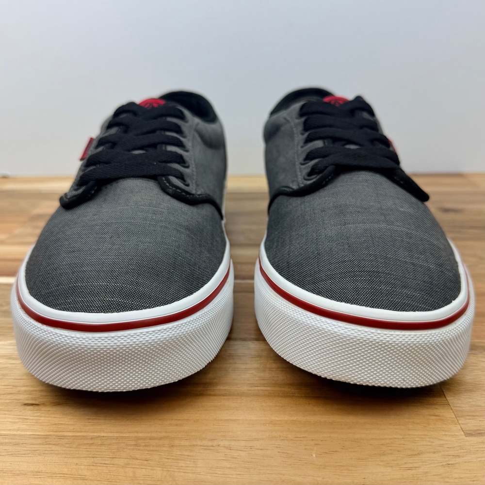 Vans Atwood Textile Dark Grey Red Mens Skate Shoes Size 11 - Picture 3 of 9